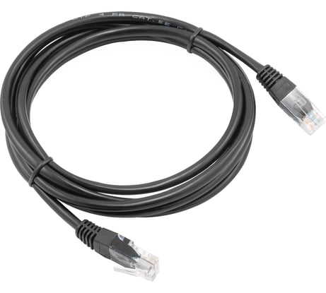 Кабель патч-корд A1 2 м., U/UTP, 5e, медь, черный A1-LCU5E-C-2M-BK