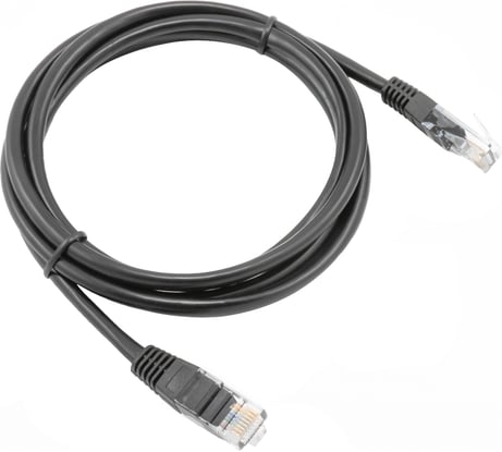 Кабель патч-корд A1 1.5 м., U/UTP, 5e, медь, черный A1-LCU5E-C-1.5M-BK