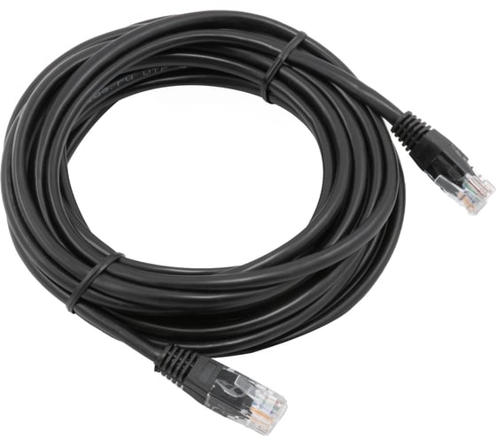 Кабель патч-корд A1 5 м., U/UTP, 5e, медь, черный A1-LCU5E-C-5M-BK
