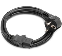Кабель питания A1 1.8 м., CEE 7/7- С13, 3x1 мм², 2200 Вт., черный A1-PC1-EU-C13-1.8M