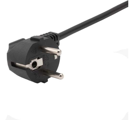 Кабель питания A1 1.8 м., CEE 7/7- С13, 3x1 мм², 2200 Вт., черный A1-PC1-EU-C13-1.8M