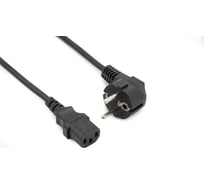 Кабель питания A1 1 м., С13-С14, 3x1 мм², 2200 Вт., черный A1-PC1-C13-C14-1M