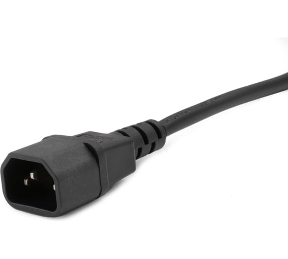 Кабель питания A1 3 м., С13-С14, 3x1 мм², 2200 Вт., черный A1-PC1-C13-C14-3M