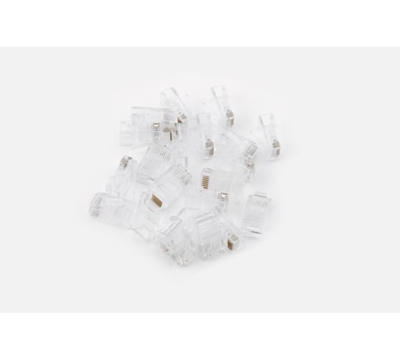 Коннектор A1 A1-LPU5E-4 RJ-45, 5E кат., легкая установка, 8p8c, 6 мкм, универсальный, для одножильного и многожильного кабеля, упаковка/100 шт A1-LPU5E-1