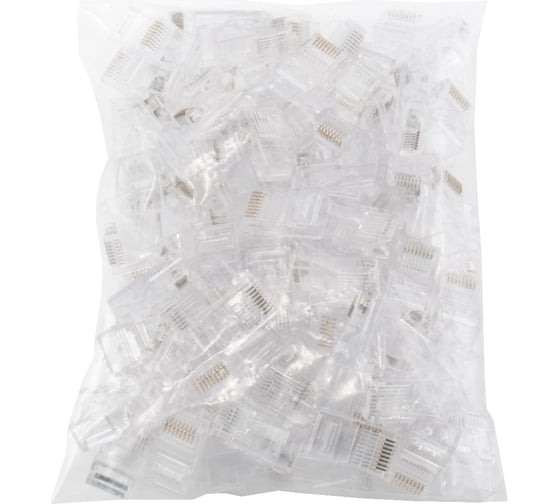 Коннектор A1 RJ-45, 5E кат., легкая установка, 8p8c, 6 мкм, универсальный, для одножильного и многожильного кабеля, упаковка/100 шт A1-LPU5E-4