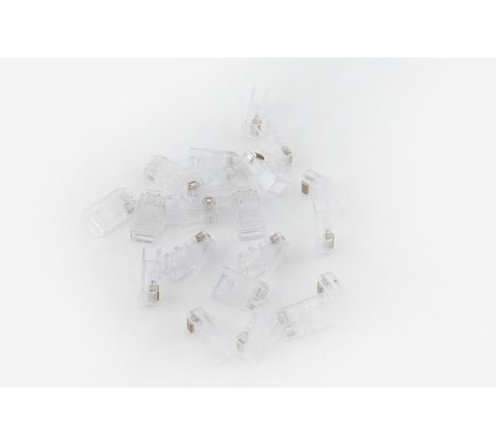 Коннектор A1 RJ-45, 6 кат., 8p8c, 30 мкм, универсальный, для одножильного и многожильного кабеля, упаковка/100 шт A1-LPU6-1