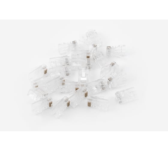 Коннектор A1 RJ-45, 6 кат., легкая установка, 8p8c, 50 мкм, универсальный, для одножильного и многожильного кабеля, упаковка/100 шт A1-LPU6-5