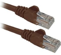 Патч-корд LANMASTER RJ45 - RJ45, 4 пары, UTP, категория 5е, 15 м, коричневый, LAN-45-45-15-BR
