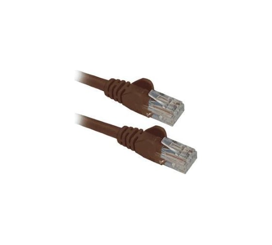 Патч-корд LANMASTER RJ45 - RJ45, 4 пары, UTP, категория 5е, 15 м, коричневый, LAN-45-45-15-BR 1