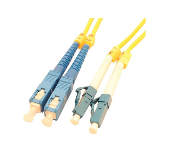 Патч-корд LANMASTER оптический , LSZH, дуплексный, ST/UPC-LC/UPC, SM OS2, 10 м LAN-2ST-2LC/SU-10 1
