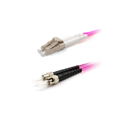 Патч-корд LANMASTER оптический , дуплексный, LC/PC-ST/PC, OM4, LSZH, 1.0 м LAN-2LC-2ST/OM4-1.0
