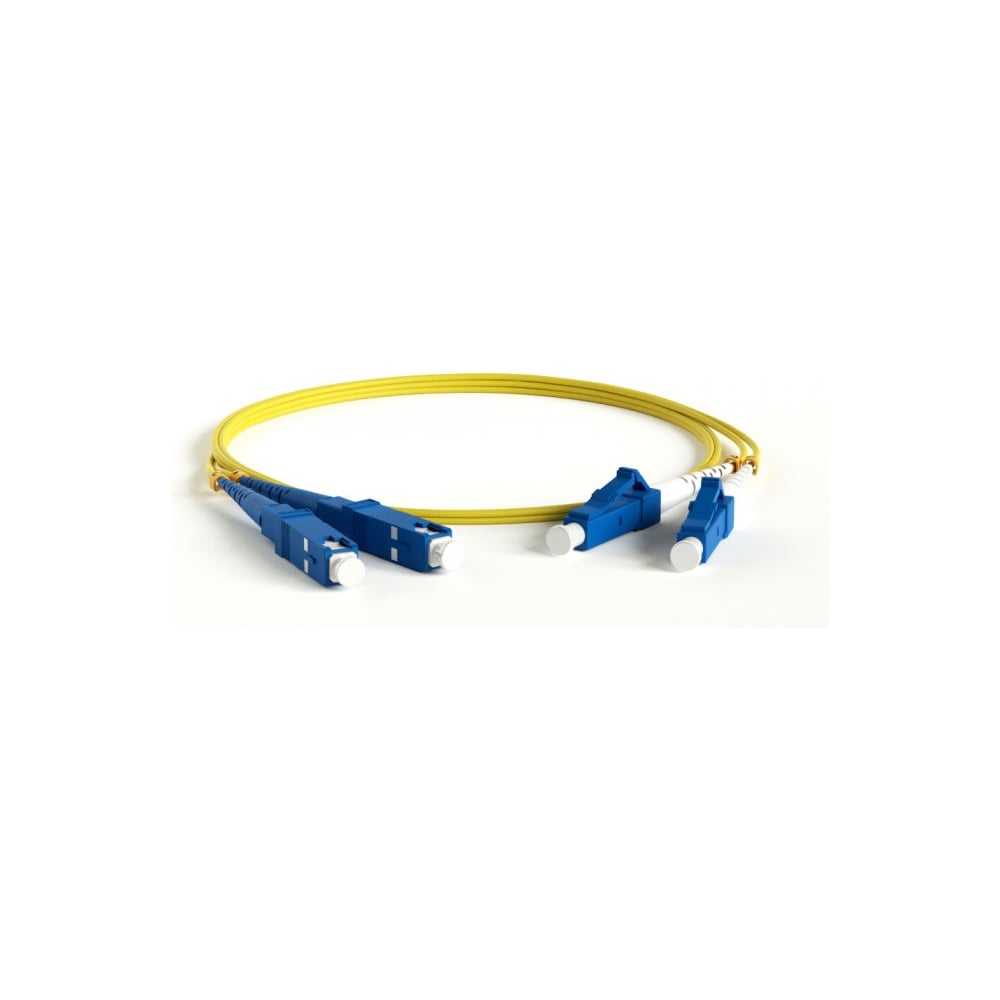 Патч-корд оптический дуплексный TWT PVC, LC/UPC-LC/UPC, SM OS2, 20 м ...