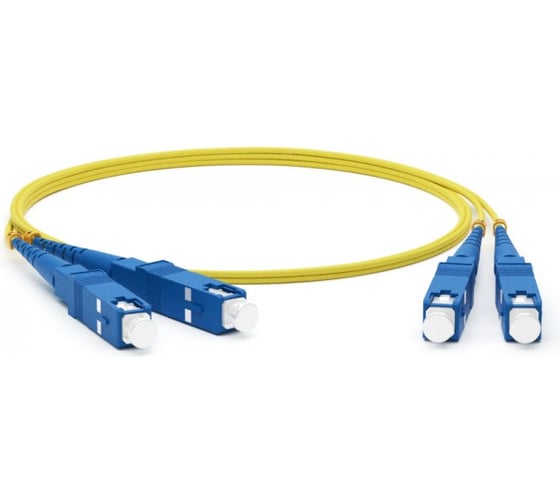 Патч-корд оптический дуплексный TWT PVC, SC/UPC-SC/UPC, SM OS2, 10 м TWT-2SC-2SC/SU-10 1
