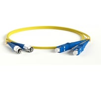Патч-корд оптический дуплексный TWT PVC, SC/UPC-FC/UPC, SM OS2, 10 м TWT-2SC-2FC/SU-10
