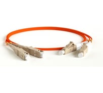 Патч-корд оптический дуплексный TWT PVC, LC/PC-SC/PC, MM 50/125, 10 м TWT-2LC-2SC/OM2-10