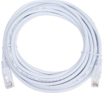 Патч-корд TWT RJ45-RJ45, 2 пары, UTP, категория 5е, 5 м, белый, TWT2-45-45-5.0-WH