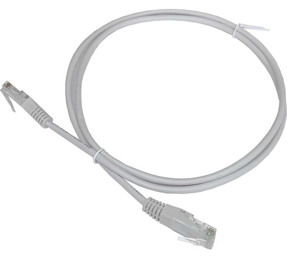 Патч-корд TWT RJ45-RJ45, 2 пары, UTP, категория 5е, 5 м, белый, TWT2-45-45-5.0-WH