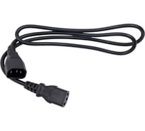 Комплект кабелей Filum FL-PC-C13/C14-C1-1.0-BK 5шт, ПВС-АП 3x1.0 С13 - C14, 220/250В, 10А, черный, 1м FL-PC-C13/C14-C1-1.0-BK/5