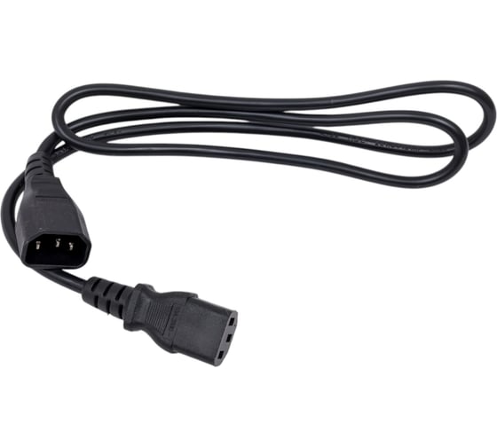 Комплект кабелей Filum FL-PC-C13/C14-C1-1.0-BK 5шт, ПВС-АП 3x1.0 С13 - C14, 220/250В, 10А, черный, 1м FL-PC-C13/C14-C1-1.0-BK/5 1