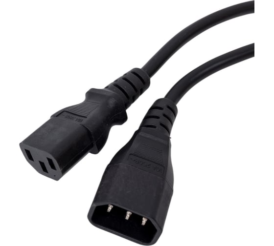 Комплект кабелей Filum FL-PC-C13/C14-C1-1.0-BK 5шт, ПВС-АП 3x1.0 С13 - C14, 220/250В, 10А, черный, 1м FL-PC-C13/C14-C1-1.0-BK/5
