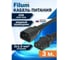 Кабель питания FL-PC-C13/C14-C-3.0-BK 5шт, ПВС-АП 3x1.0 С13  - C14, 220/250В, 10А, чёрный, 3м Filum 00-01070874 3