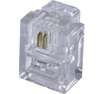 Коннектор OXION RJ-11 (6P2C), 5 шт., блистер, арт. OX-RJ-116P2Cx5