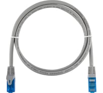 Шнур NIKOMAX U/UTP 4 пары, Кат.6, 2хRJ45/8P8C, T568B, серый, 1м NMC-PC4UE55B-ES-010-C-GY