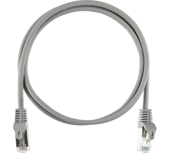 Шнур NIKOMAX F/UTP 4 пары, категория 5e, 2хRJ45/8P8C, серый, 2м NMC-PC4SD55B-ES-020-C-GY