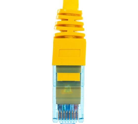 Шнур NIKOMAX U/UTP 4 пары, категория 6, 7х0,205мм, желтый, 0,15м NMC-PC4UE55B-001-C-YL
