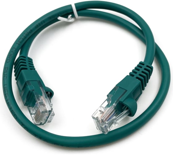 Патч-корд BURO UTP, 4 пары, cat5E, CCA molded, 0.5м, зеленый, RJ-45 (m)-RJ-45 (m) 1427776 1