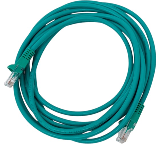 Патч-корд UTP 4 пары cat5E CCA molded 3м зеленый RJ-45 (m)-RJ-45 (m) BURO 1428206