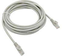 Патч-корд UTP 4 пары cat6 CCA molded 5м серый RJ-45 (m)-RJ-45 (m) BURO 1543686