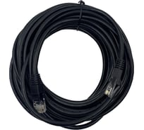 Патч-корд UTP 4 пары cat5E CCA molded 10м черный RJ-45 (m)-RJ-45 (m) BURO 1645950
