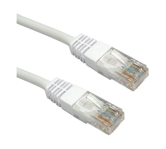 Патч-корд LANMASTER RJ45 - RJ45, 4 пары, UTP, категория 6, 5 м, белый LAN-PC45/U6-5.0-WH 1