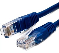 Кабель патч-корд U/UTP 6 кат. 1м 26AWG(7x0.16 мм), омедненный алюминий (CCA), PVC, синий Filum FL-U6-1M-BL