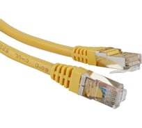 Патч-корд LANMASTER RJ45 - RJ45, 4 пары, FTP, категория 5е, 1 м, желтый LAN-PC45/S5E-1.0-YL