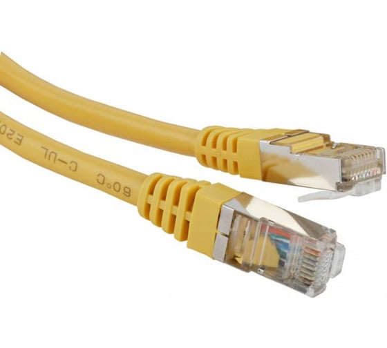 Патч-корд LANMASTER RJ45 - RJ45, 4 пары, S/FTP, категория 6A, 1.5 м, желтый LAN-PC45/S6A-1.5-YL