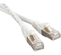 Патч-корд LANMASTER RJ45 - RJ45, 4 пары, FTP, категория 5е, 5 м, белый LAN-PC45/S5E-5.0-WH