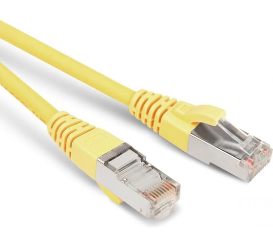 Патч-корд LANMASTER RJ45 - RJ45, 4 пары, FTP, категория 6, 1 м, желтый LAN-PC45/S6-1.0-YL 1