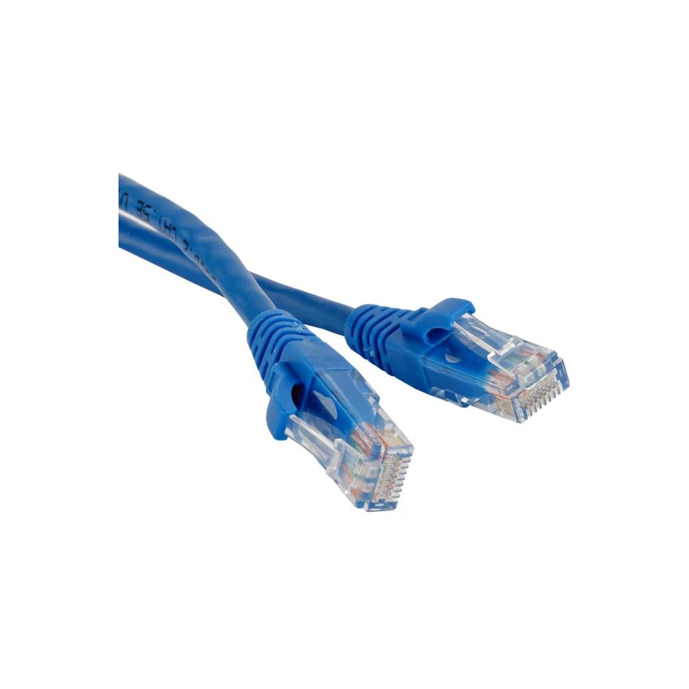 Патч-корд LANMASTER RJ45 - RJ45, 4 пары, UTP, категория 5е, 5 м, синий ...