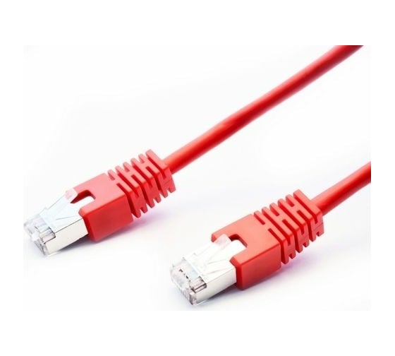Патч-корд LANMASTER RJ45 - RJ45, 4 пары, FTP, категория 5е, 1.5 м, красный LAN-PC45/S5E-1.5-RD