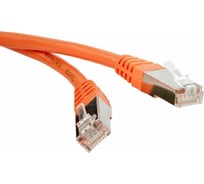 Патч-корд LANMASTER RJ45 - RJ45, 4 пары, S/FTP, категория 6A, 1.5 м, оранжевый LAN-PC45/S6A-1.5-OR