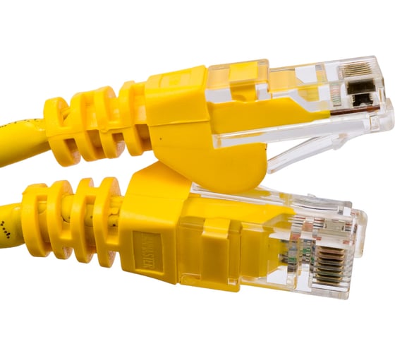 Патч-корд LANMASTER RJ45 - RJ45, 4 пары, UTP, категория 5е, 3 м, желтый LAN-PC45/U5E-3.0-YL