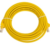 Патч-корд LANMASTER RJ45 - RJ45, 4 пары, UTP, категория 5е, 5 м, желтый LAN-PC45/U5E-5.0-YL