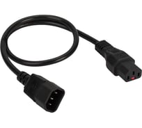 Шнур питания LANMASTER C13-C14, 3x0.75, 220В, 10А, черный, 3 метра LAN-PP13/14-3.0-BK LAN-PPM-10A-3.0
