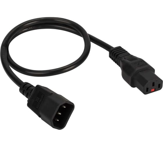 Шнур питания LANMASTER C13-C14, 3x0.75, 220В, 10А, черный, 3 метра LAN-PP13/14-3.0-BK LAN-PPM-10A-3.0 1