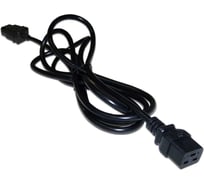 Шнур питания LANMASTER C19-C20, 3x1.5, 220В, 16А, 1 метр LAN-PP19/20-16A-1.0