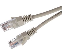 Патч-корд GoPower 1 RJ-45 (m)-RJ-45 (m) 1.0м кат.5е ПВХ 26AWG CCA серый в пакете 00-00029034