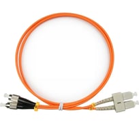 Патч-корд оптический дуплексный TopLAN FC/PC-SC/PC, MM 50/125 (OM2), 3 м, LSZH DPC-TOP-OM2-FC/P-SC/P-3.0