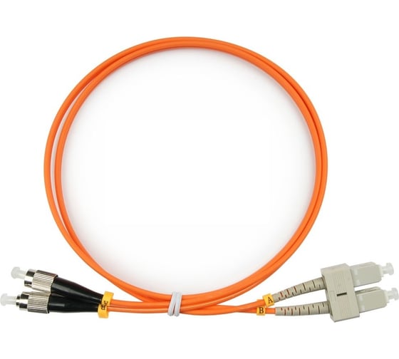 Патч-корд оптический дуплексный TopLAN FC/PC-SC/PC, MM 50/125 (OM2), 3 м, LSZH DPC-TOP-OM2-FC/P-SC/P-3.0